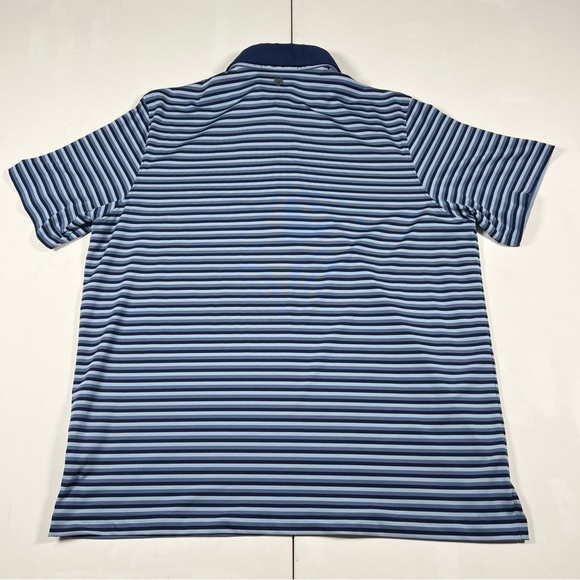 Greyson Polo Shirt Blue Striped Wolf Golf Performance Stretch Men’s XL - Picture 10 of 15